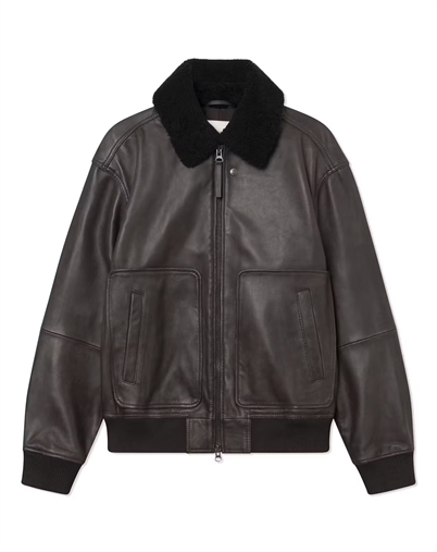 Wood Wood - Krede X Bomberjakke - Worn Brown